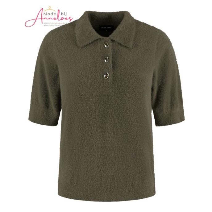 Lady Day Pullover polo Tesely Fluffy Deep Forest Lady Day Pullover polo Tesely Fluffy Deep Forest